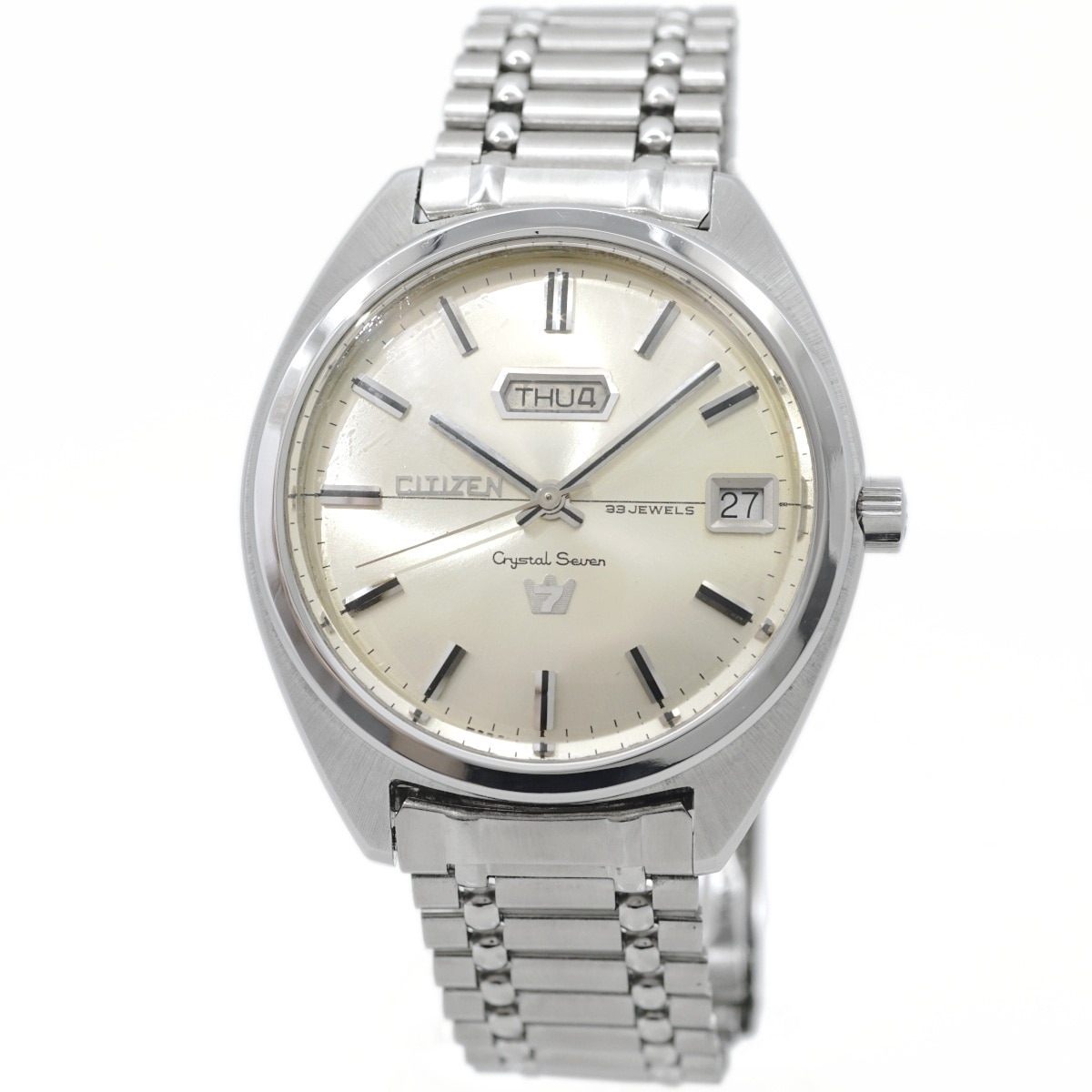 シチズン クリスタルセブン 33石 ACSS3010-Y 自動巻 OH済 昭和42年