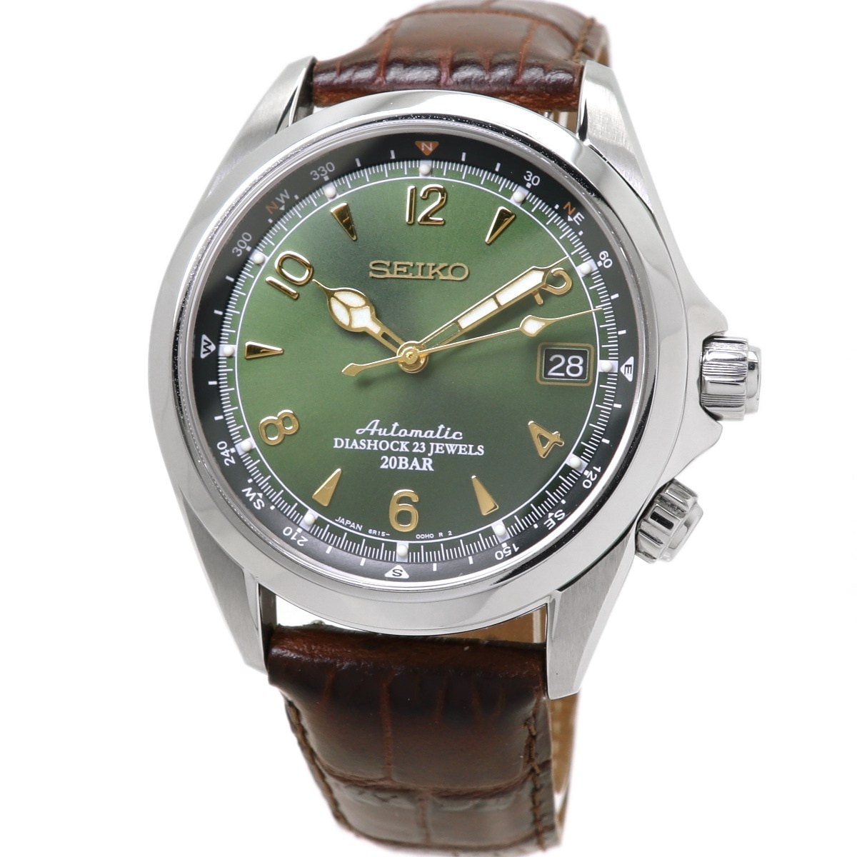 セイコー メカニカル アルピニスト SARB017 グリーン文字盤 6R15-00E0