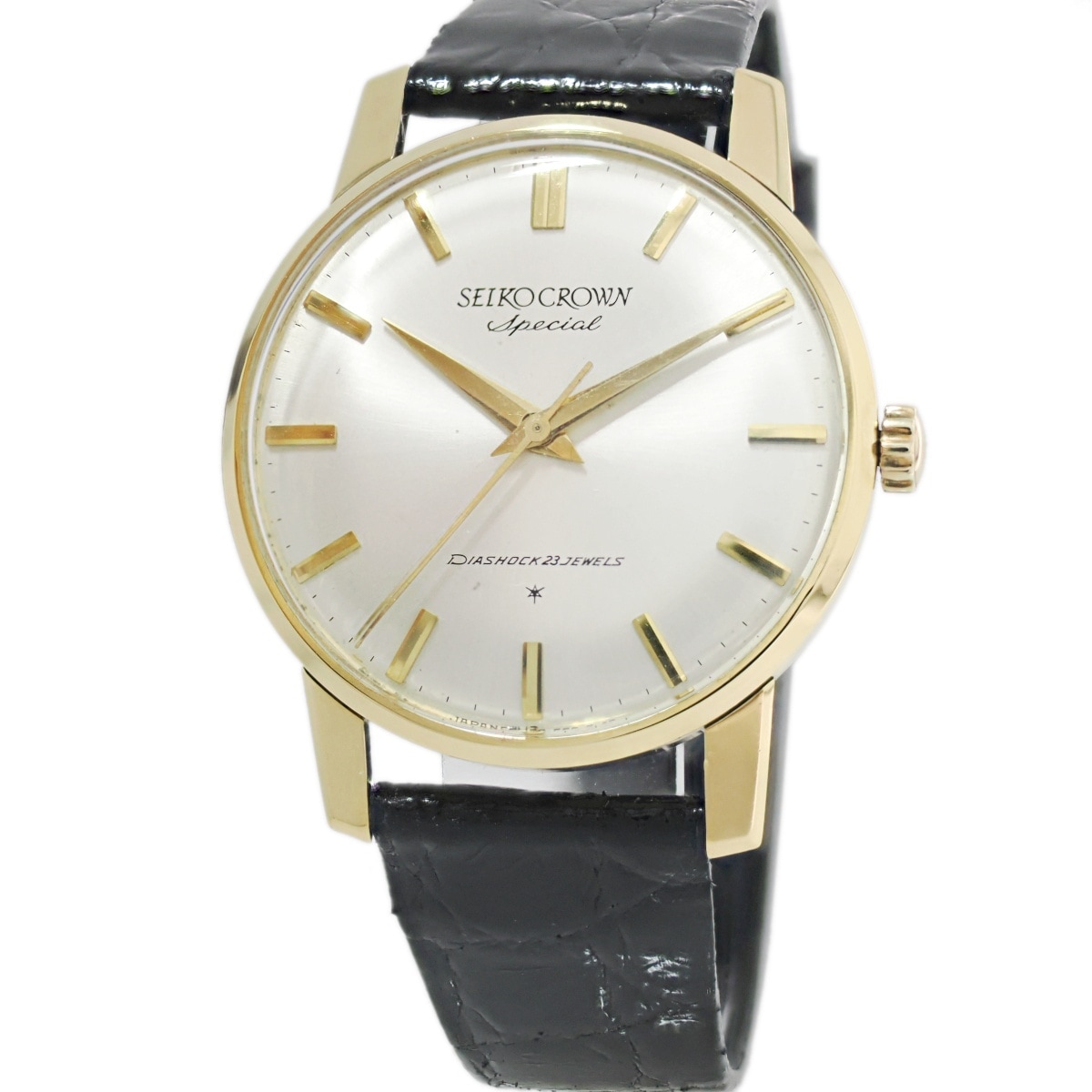 セイコー クラウンスペシャル 18金無垢 Ref.70198 Cal.341 23石 手巻