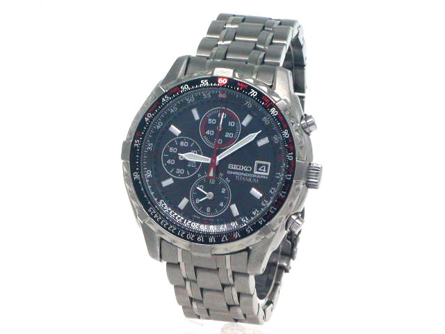 希少‼︎SEIKO チタニウムクロノグラフ】7T62-0BY0 シルバー入手困難