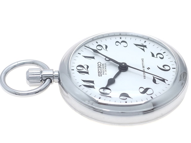 セイコー 鉄道時計 鹿鉄 6110-0010 21石手巻 OH済 昭和52年製