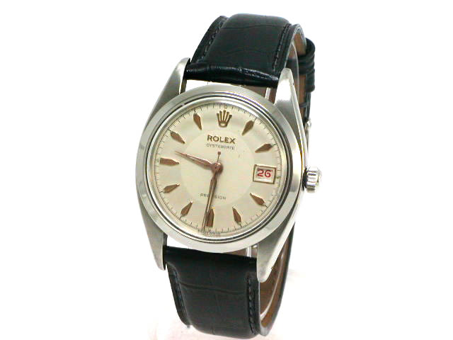 ロレックス オイスターデイト 6494 手巻 赤デイト OH済 1960年代 Rolex