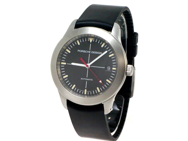 ポルシェデザイン P10 オートマチック 黒文字盤 ラバーベルト OH済
