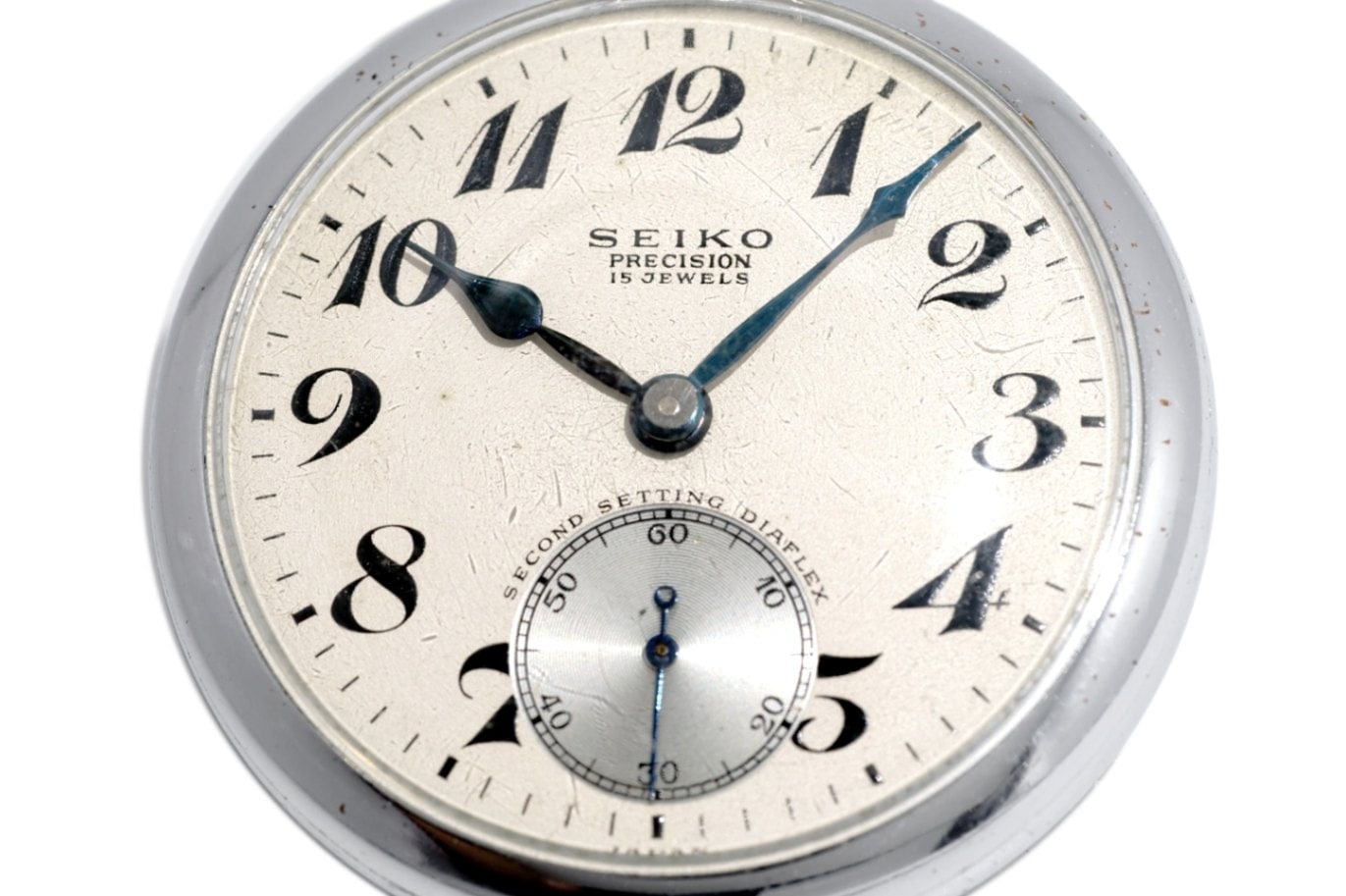 セイコー プレシジョン 懐中時計 青針 鉄道時計 国鉄(廃) セコンド