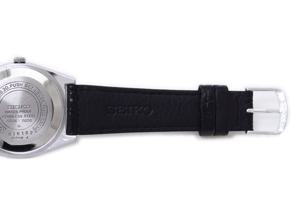セイコー ロードマチック 5606-7020 ワンピースケース 自動巻 OH済