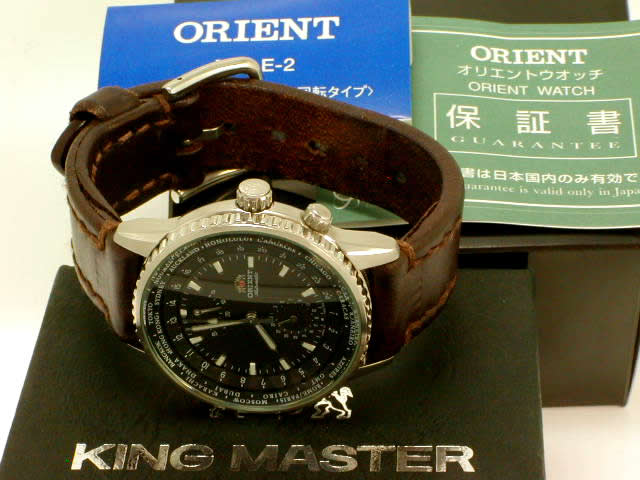オリエント キングマスター ワールドタイム 自動巻き ソメスサドル