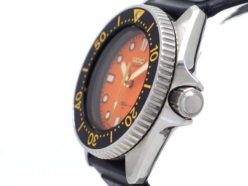 セイコー ダイバー 150m レディース オレンジ文字盤 2625-0010