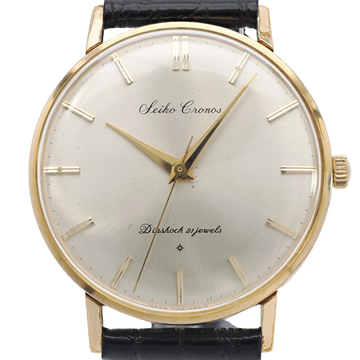 セイコー クロノス SD文字盤 15026E 金メッキ 21石 手巻 OH済 昭和37年/