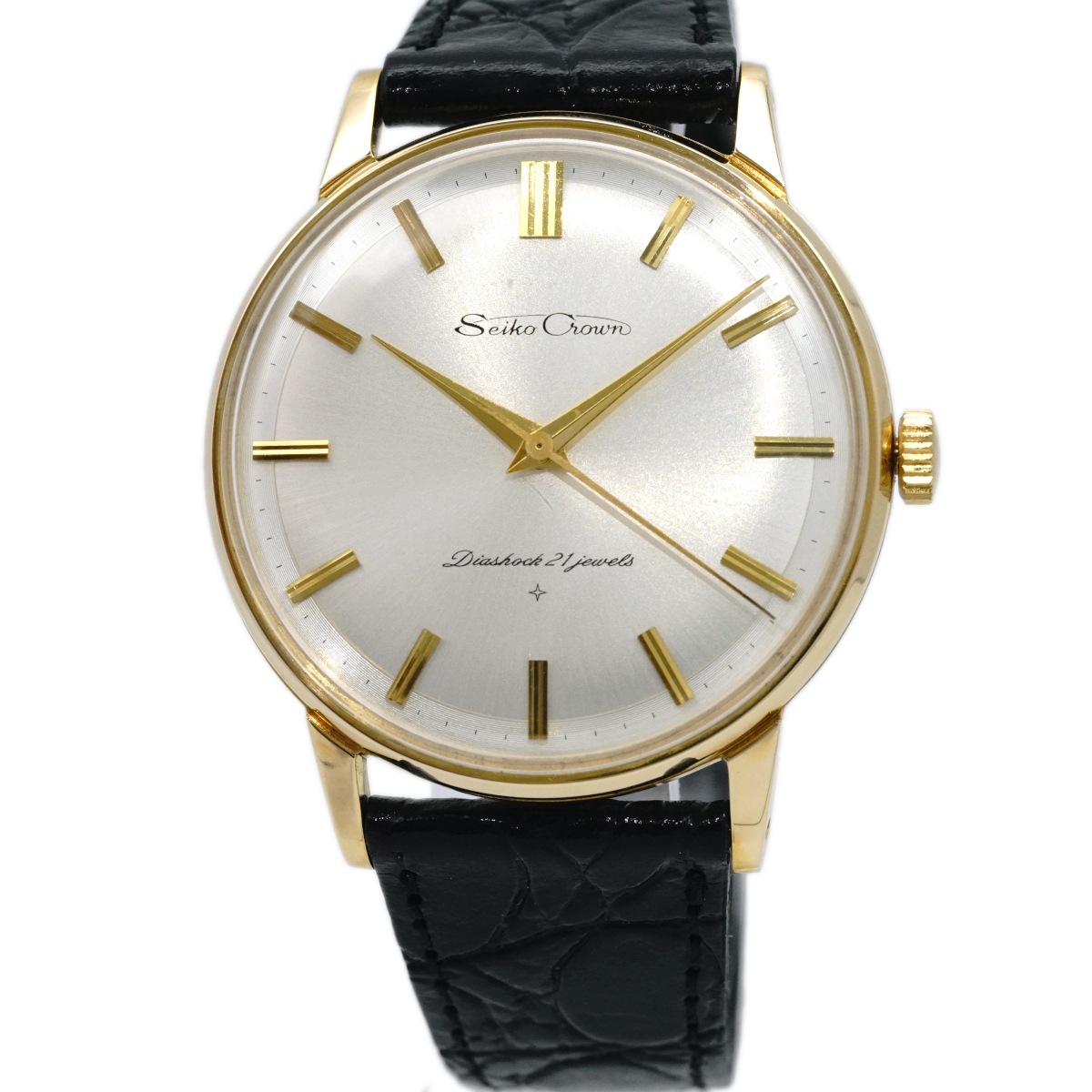 セイコー クラウン Ref.572990 金メッキケース Cal.560 21石 手巻 OH済