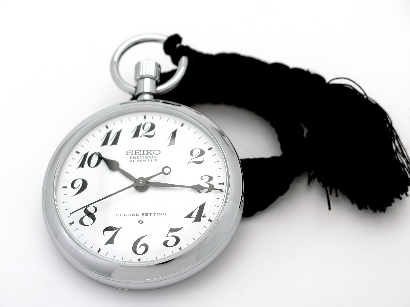 セイコー プレシジョン 懐中時計 6110-0010 紐つき Cal.6110A 21石 手