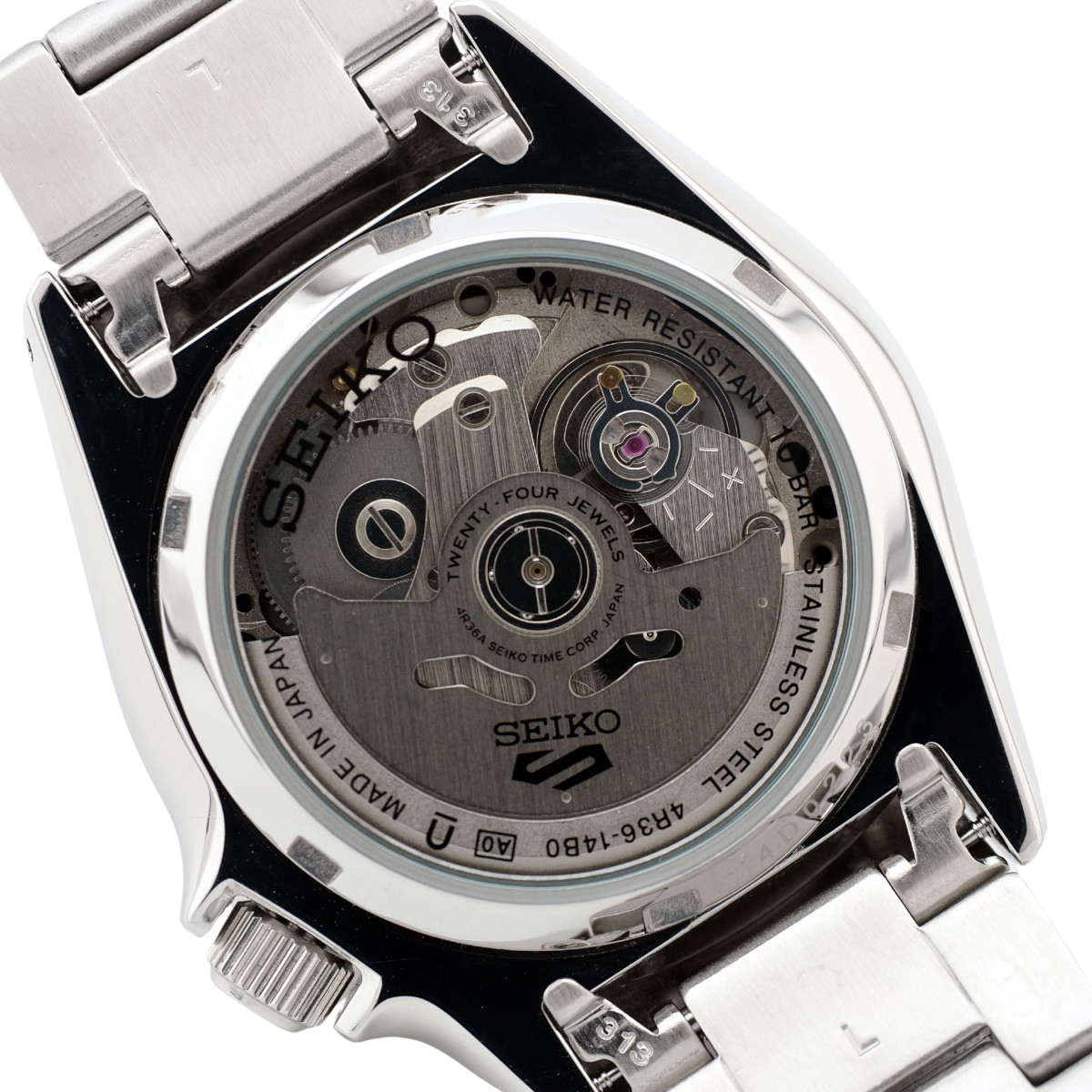 セイコー 5スポーツ メカニカル ブラック文字盤 SBSA225 4R36-14B0