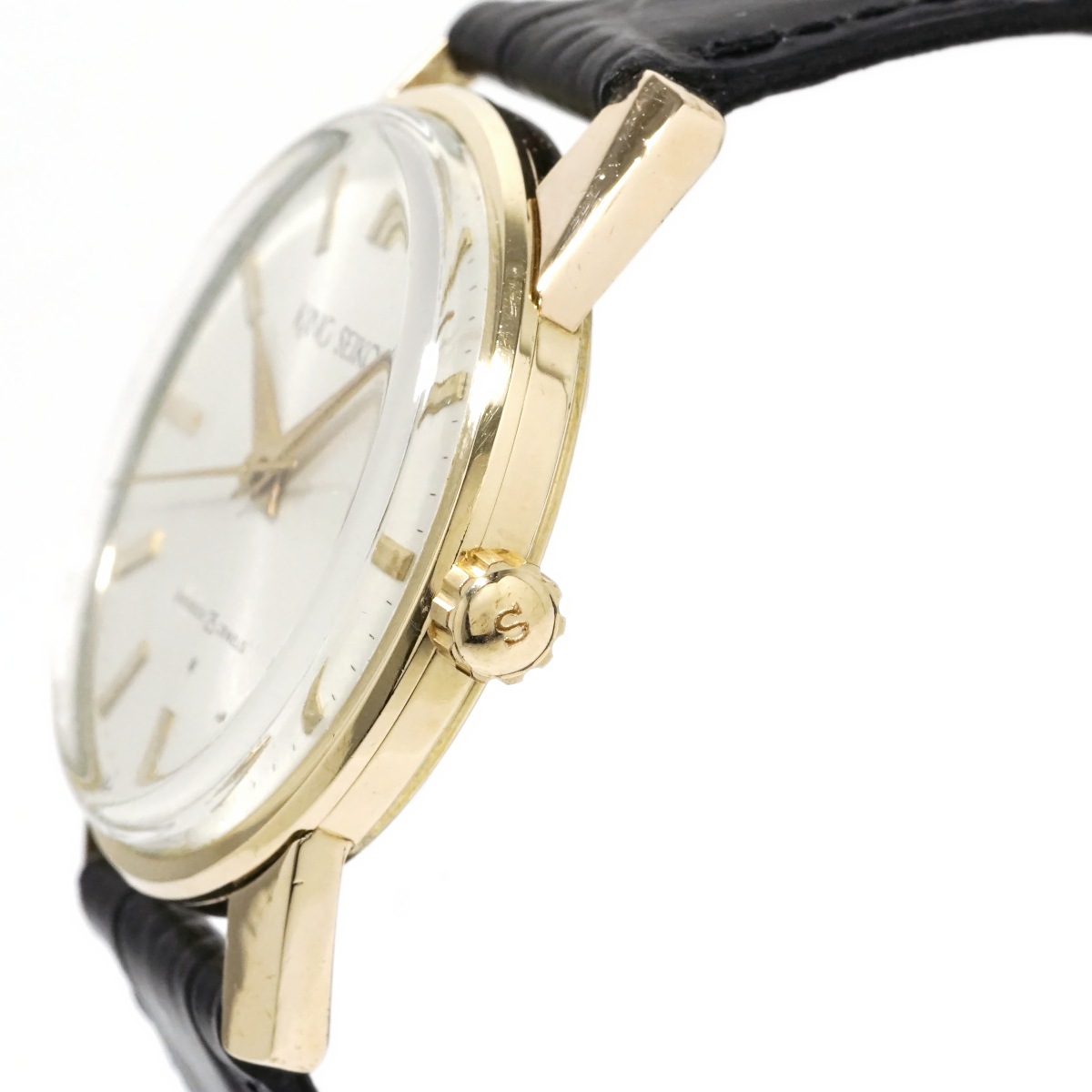 キングセイコー 1st 15034 AD文字盤 14金張り 25石 純正リューズ 手巻