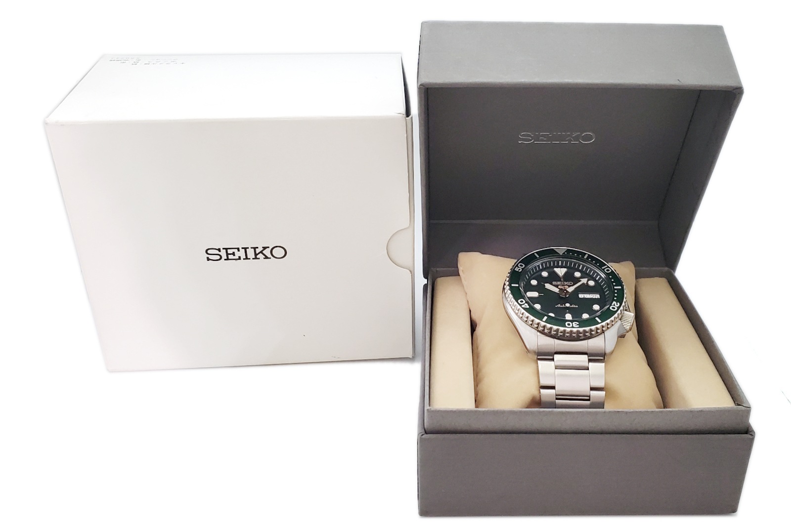 セイコー 5スポーツ メカニカル グリーン文字盤 4R36-07G0 自動巻