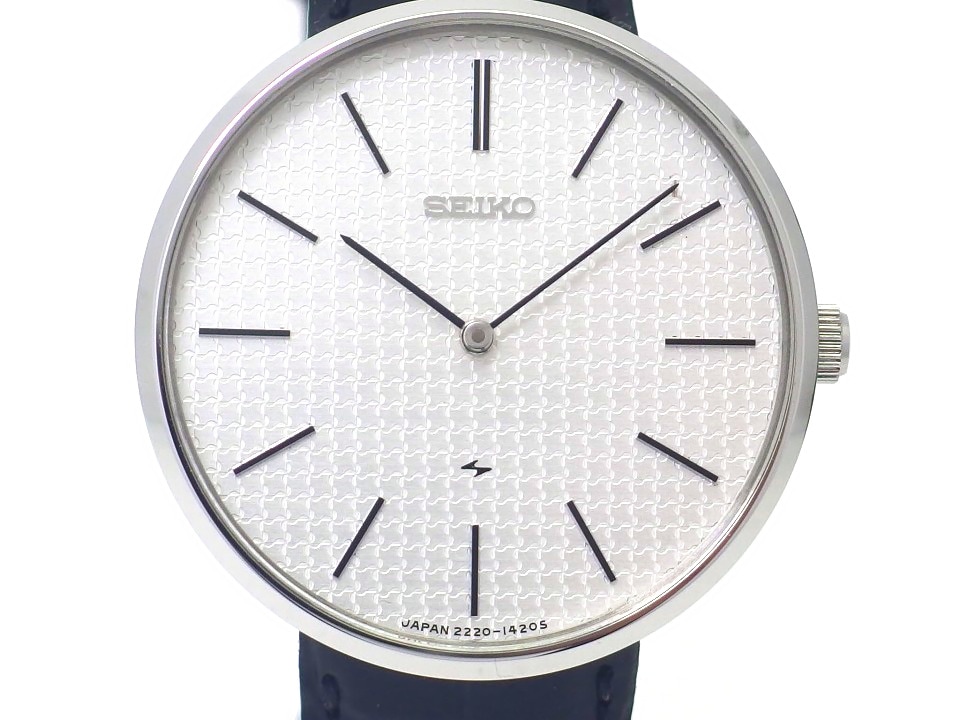 セイコー シャリオ Ref.2220-0540 手裏剣文字盤 24石 手巻 OH済 昭和51