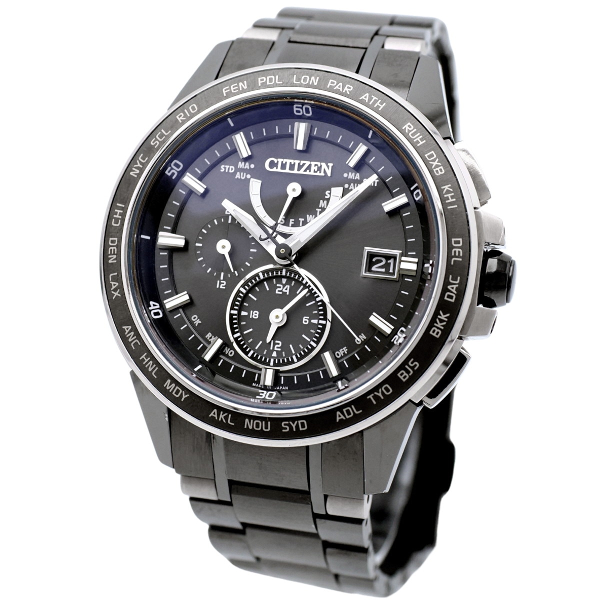 シチズン アテッサ エコ・ドライブ電波 AT9025-55E H820-T020127