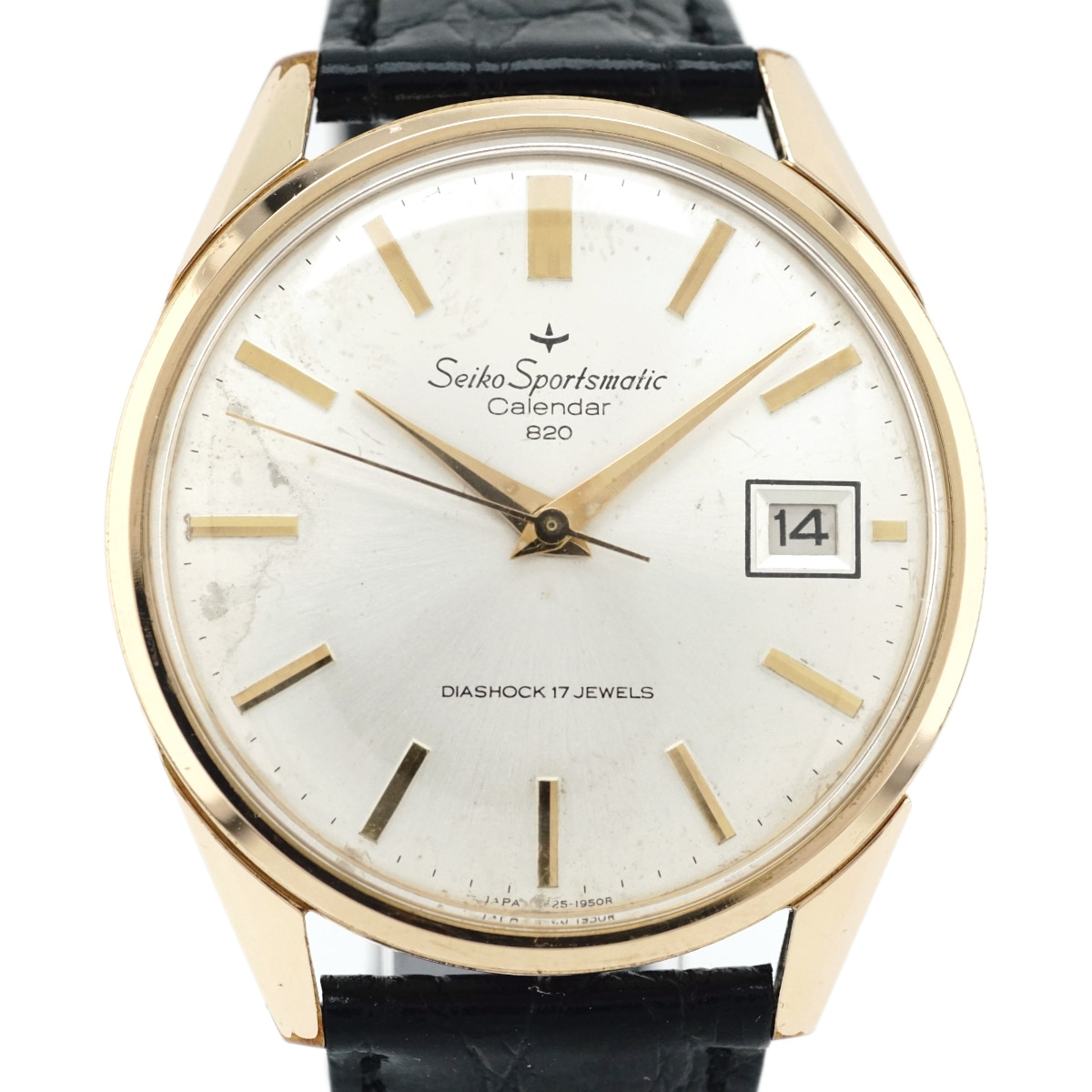 セイコー スポーツマチック カレンダー 820 7625-1980 金メッキケース