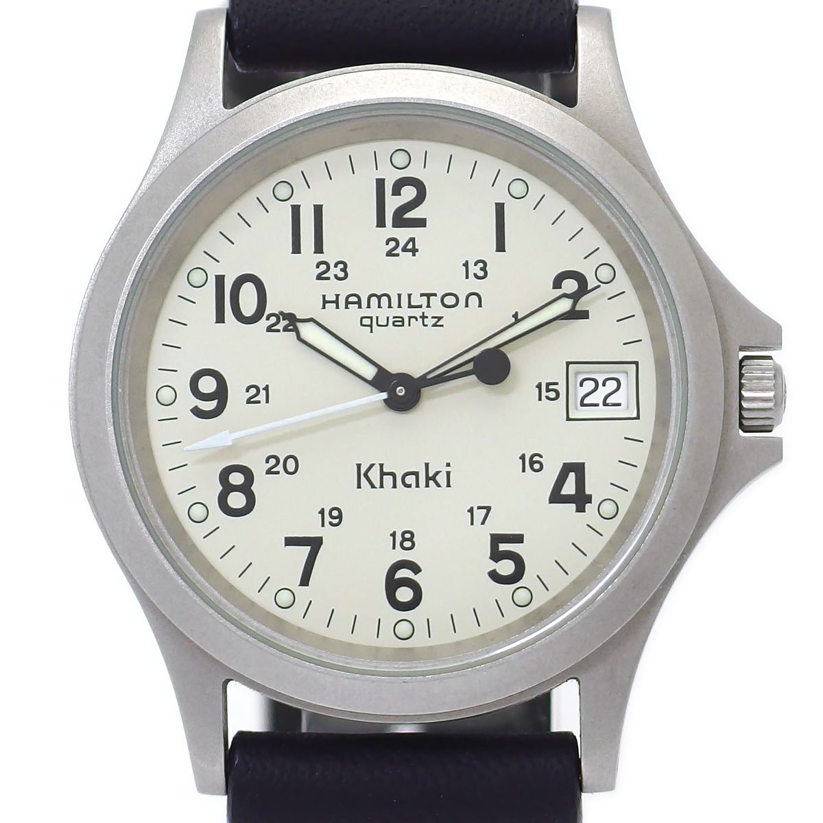 ハミルトン カーキⅢ 9445B アイボリー文字盤 クオーツ 1990年代 USED