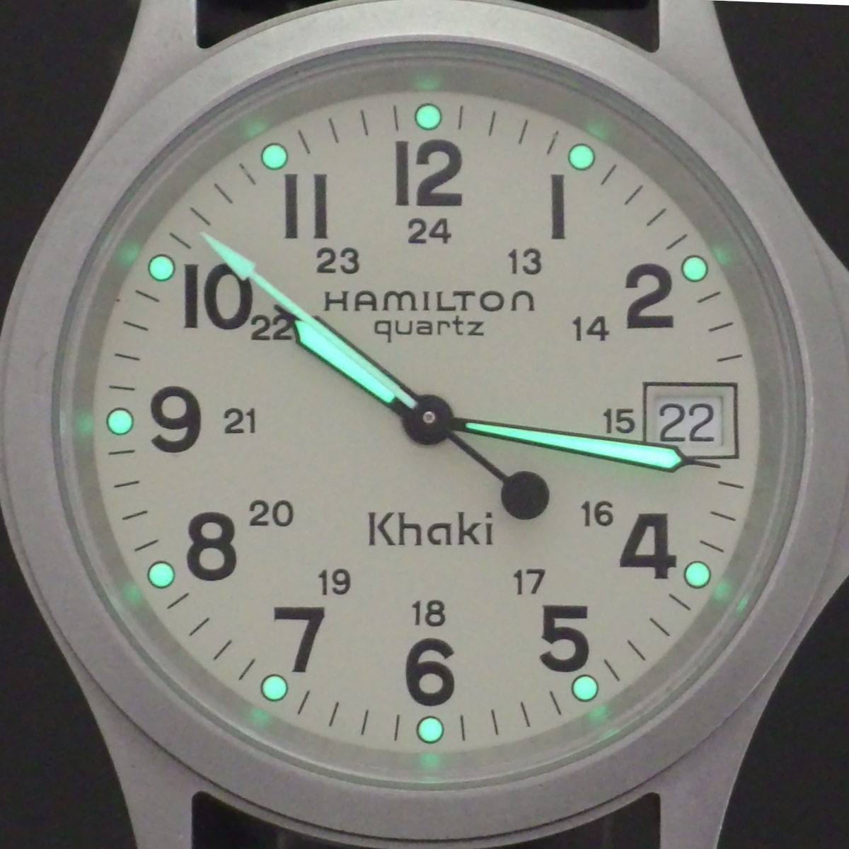 ハミルトン カーキⅢ 9445B アイボリー文字盤 クオーツ 1990年代 USED