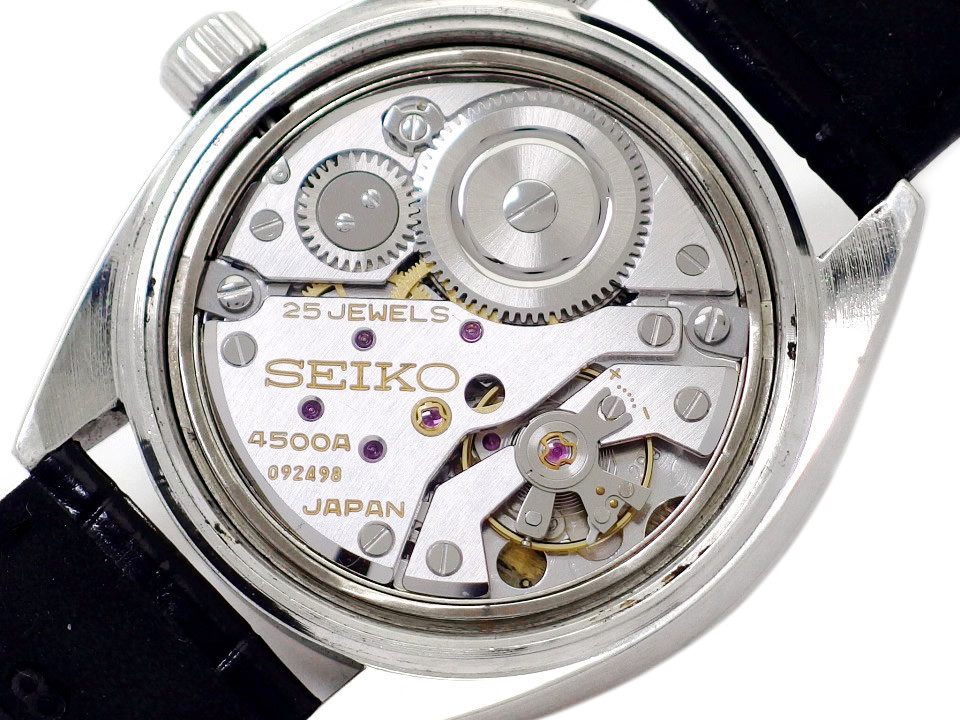 キングセイコー 45-7010 絹目文字盤 ノンデイト ハイビート 手巻 OH済