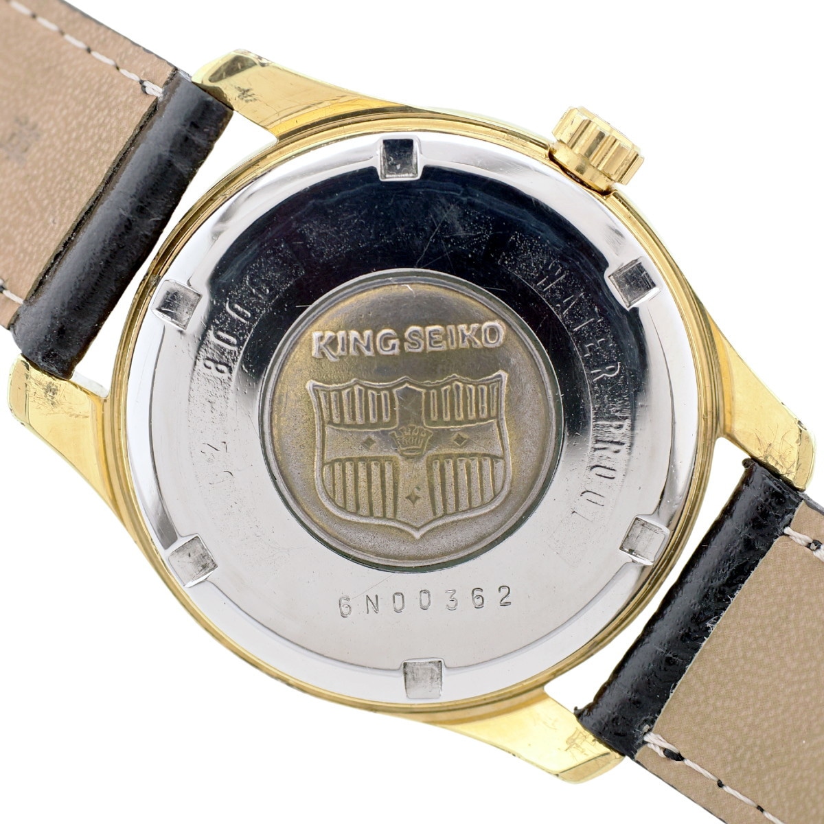 キングセイコー 4402-8000 金メッキ 44KSデイト 前期型 盾メダリオン
