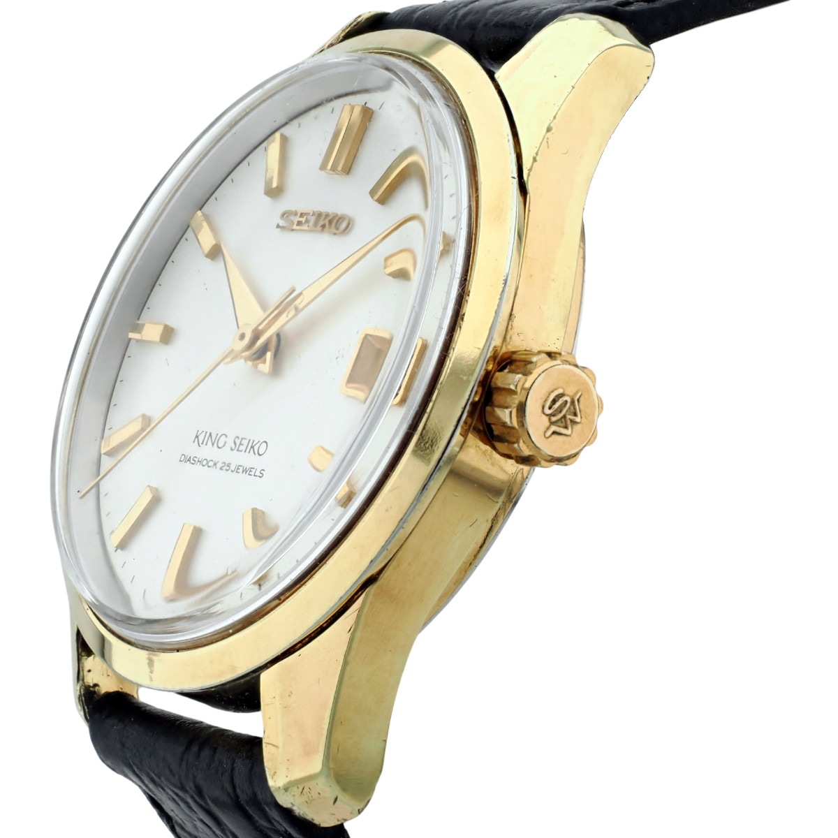キングセイコー 4402-8000 金メッキ 44KSデイト 前期型 盾メダリオン