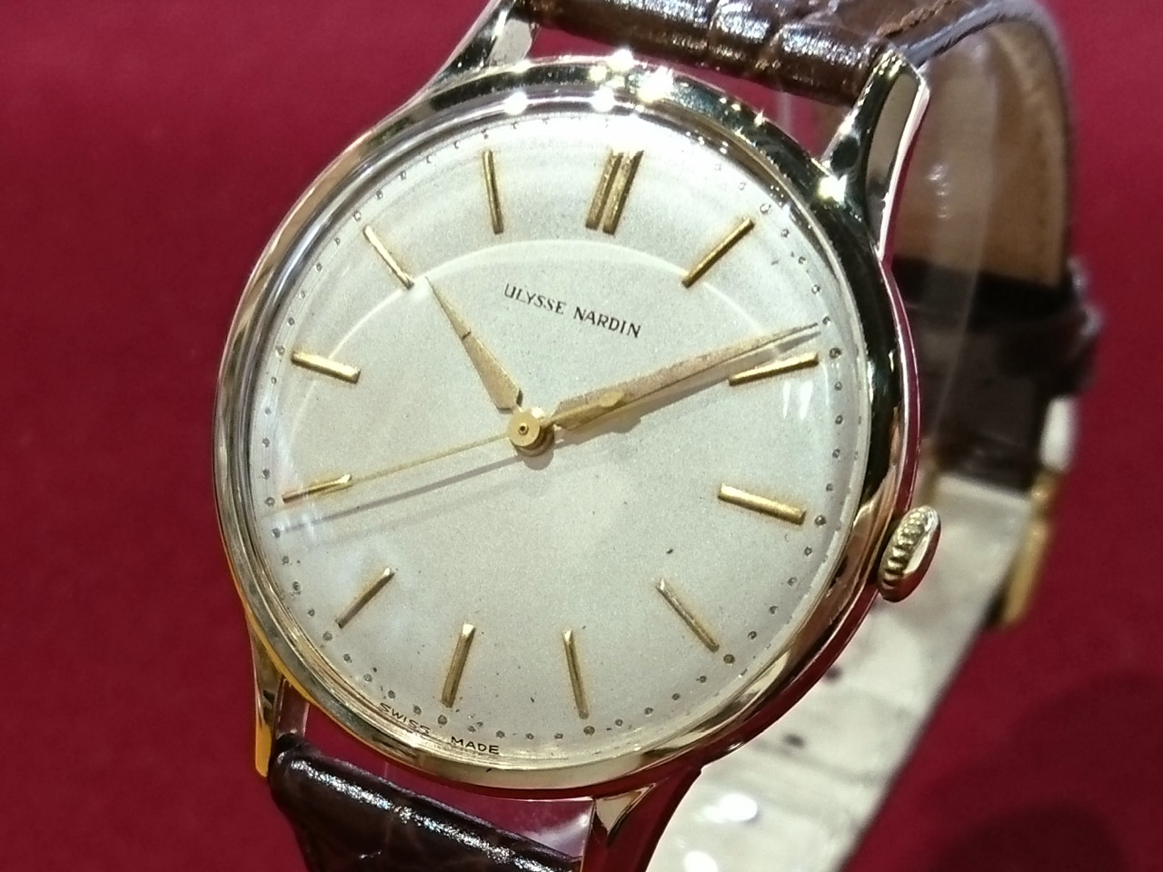ユリスナルダン 18K 17石 手巻 OH済 1950年代 Ulysse Nardin