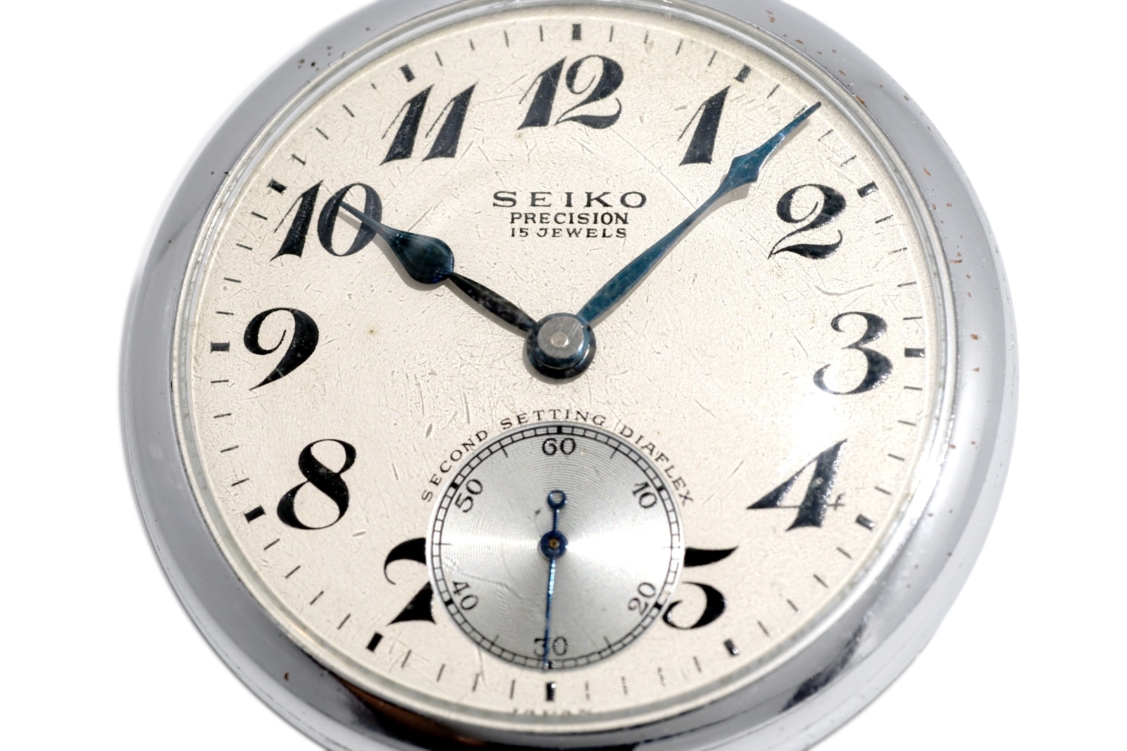 セイコー プレシジョン 懐中時計 青針 鉄道時計 国鉄(廃) セコンド