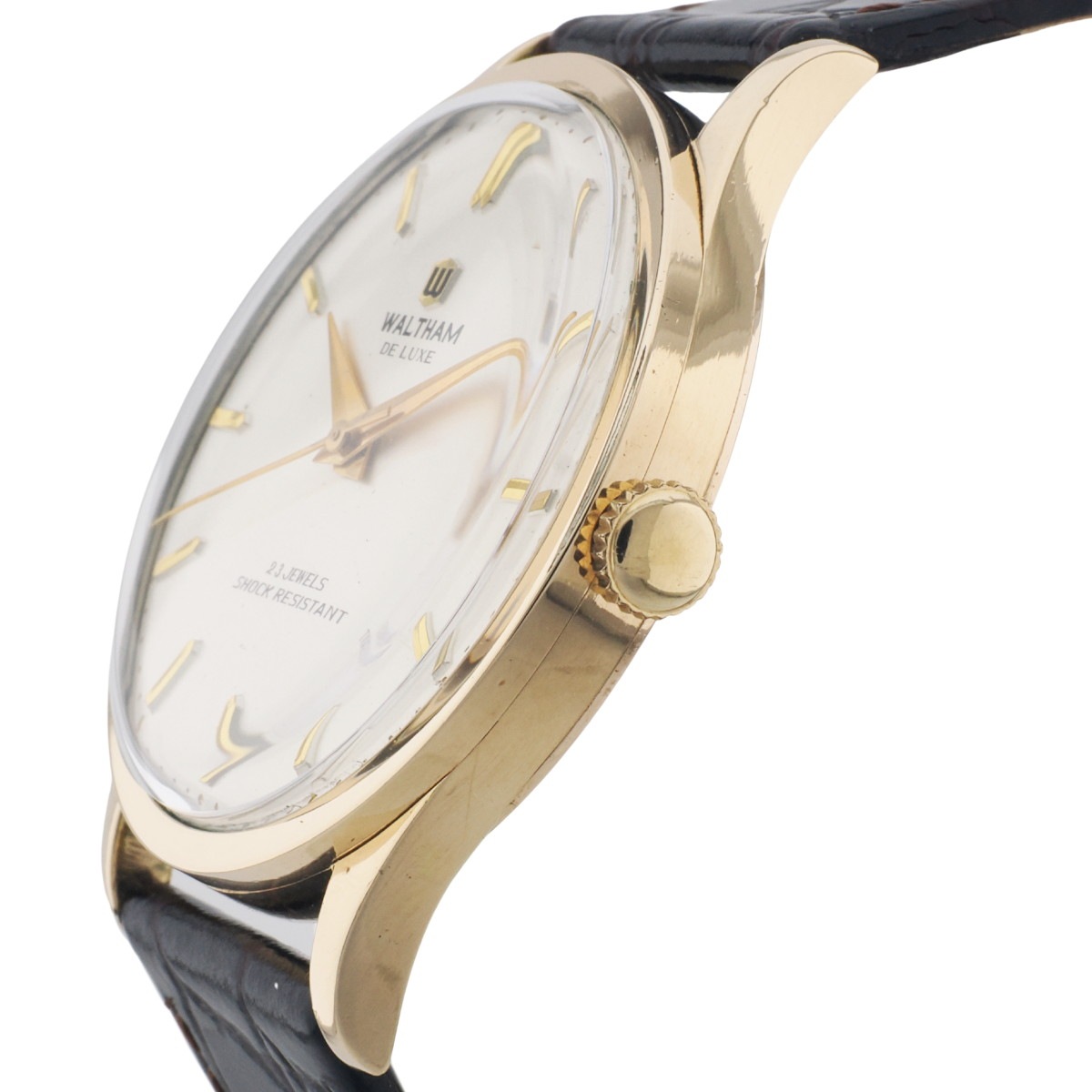 ウォルサム De Luxe（デラックス）14KGF 金張り 23石 赤金ムーブメント