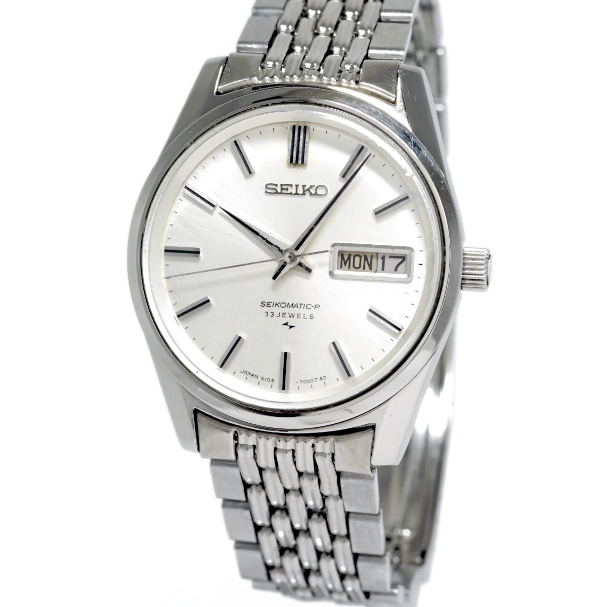 セイコー マチックP 5106-7000 プッシュリューズ 33石 自動巻 OH済