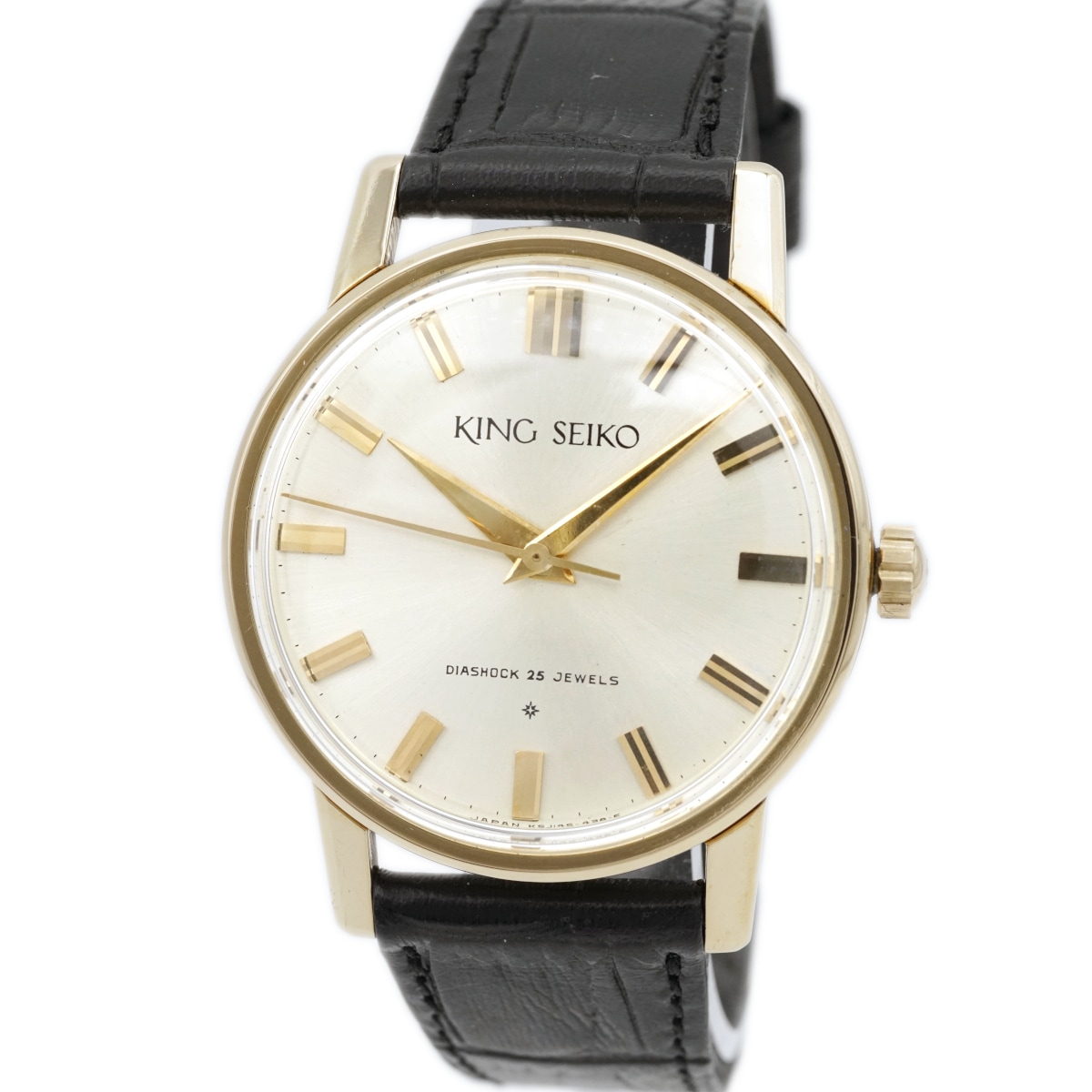 キングセイコー J14102E 1st SD文字盤 14金張り 純正箱付き 25石 手