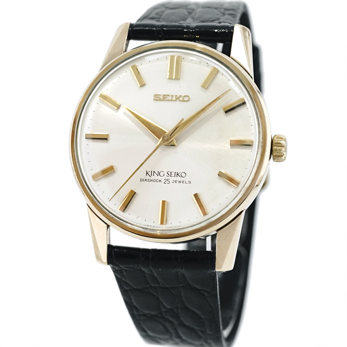 キングセイコー セカンドモデル 44-2000 金張り 盾メダリオン 手巻 OH