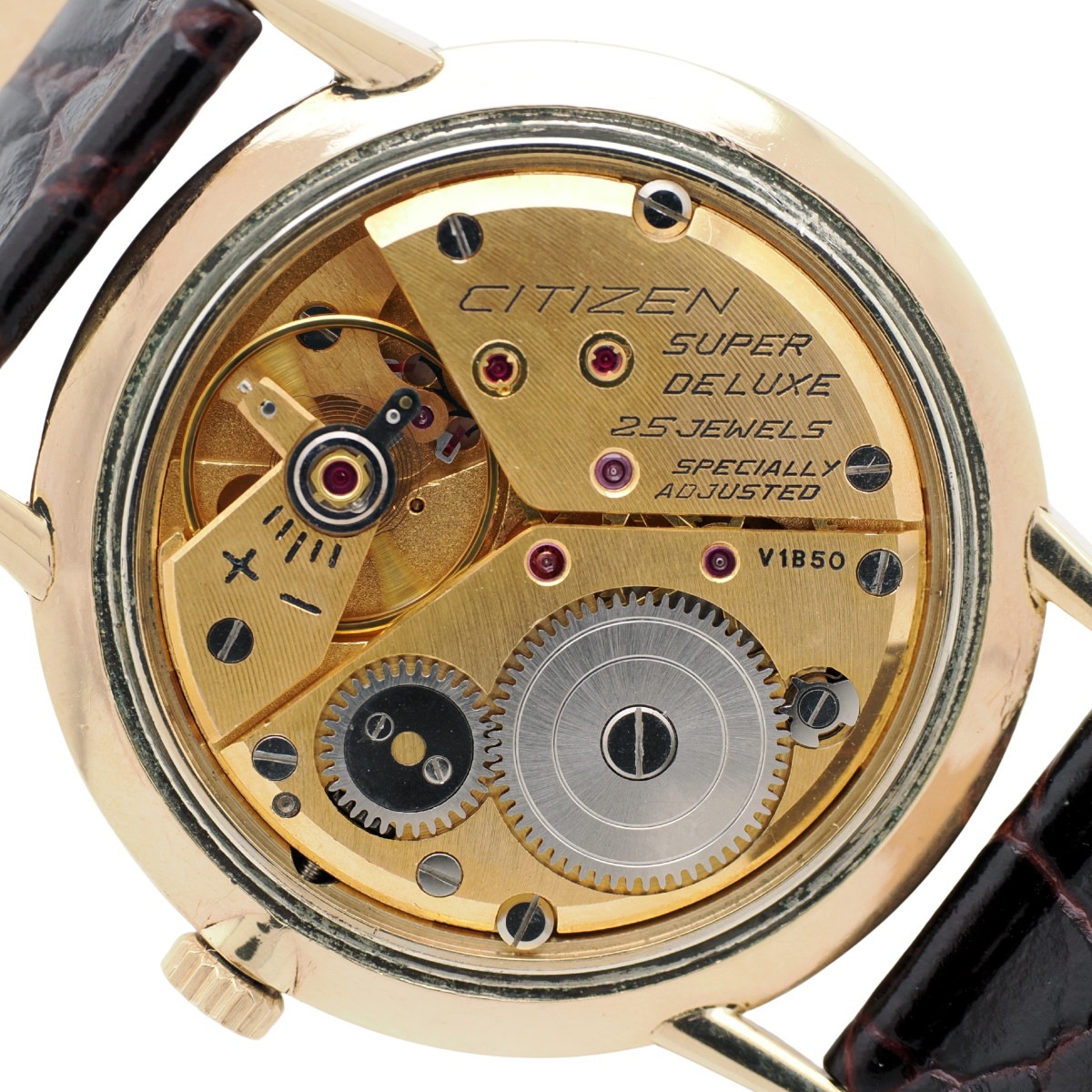 シチズン スーパーデラックス 1507091 14金張り 25石 手巻 OH済 昭和36年