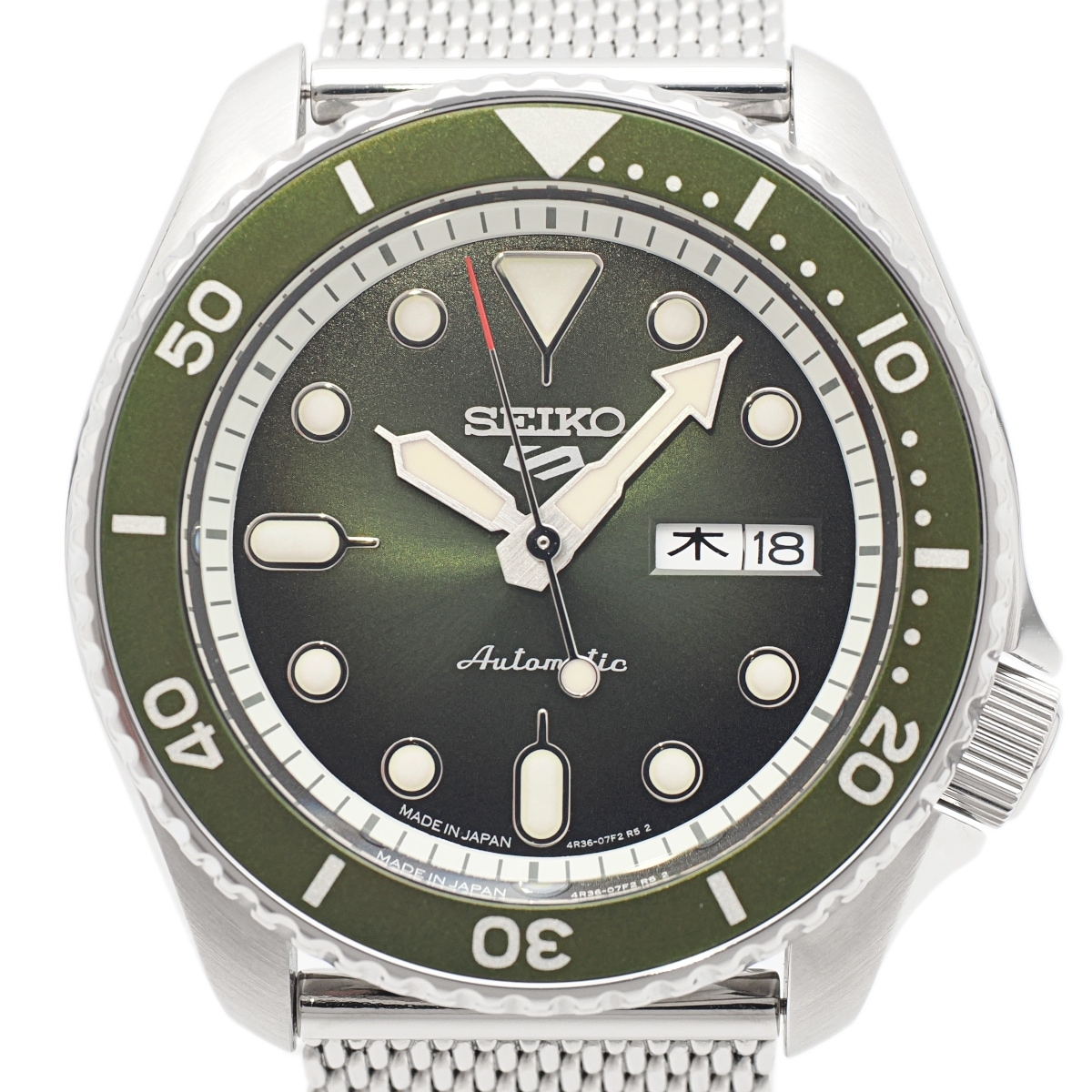 セイコー 5スポーツ メカニカル カーキ文字盤 SBSA019 4R36-07G0 自動