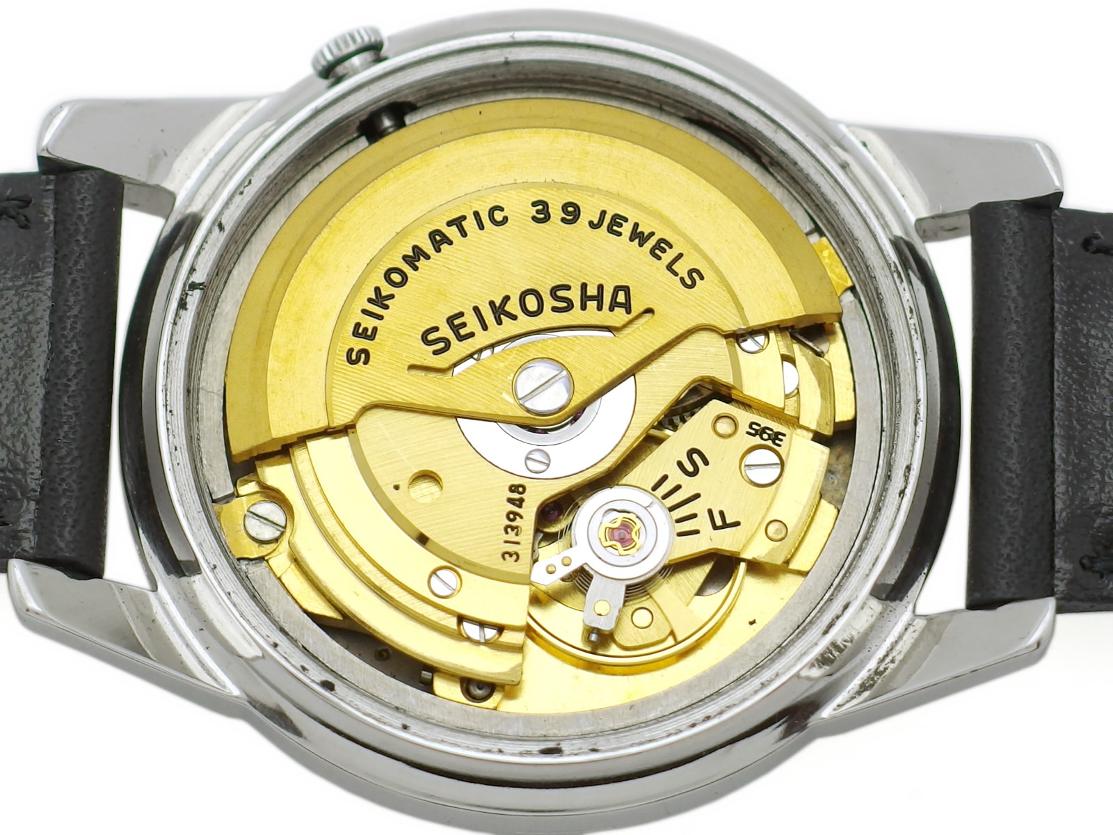 セイコー マチック セルフデーター J13085 AD文字盤 金色ムーブメント