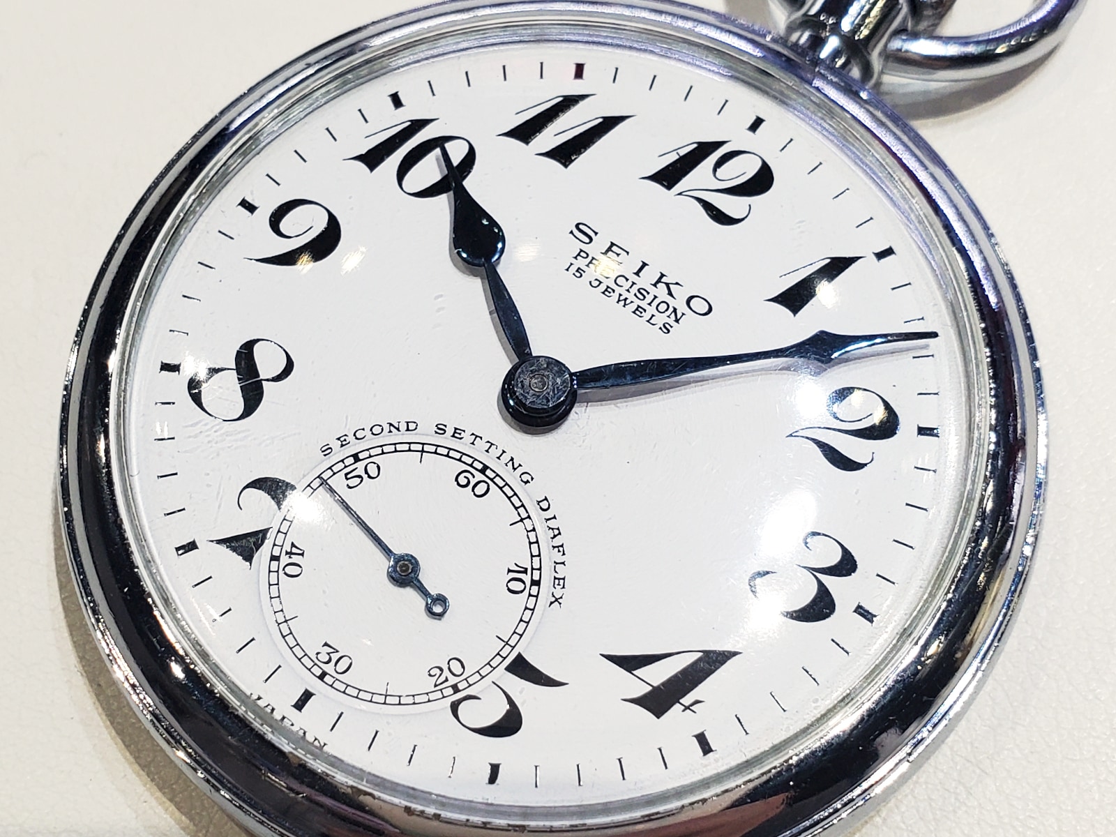 セイコー プレシジョン 懐中時計 鉄道時計 国鉄関西 青針 セコンド