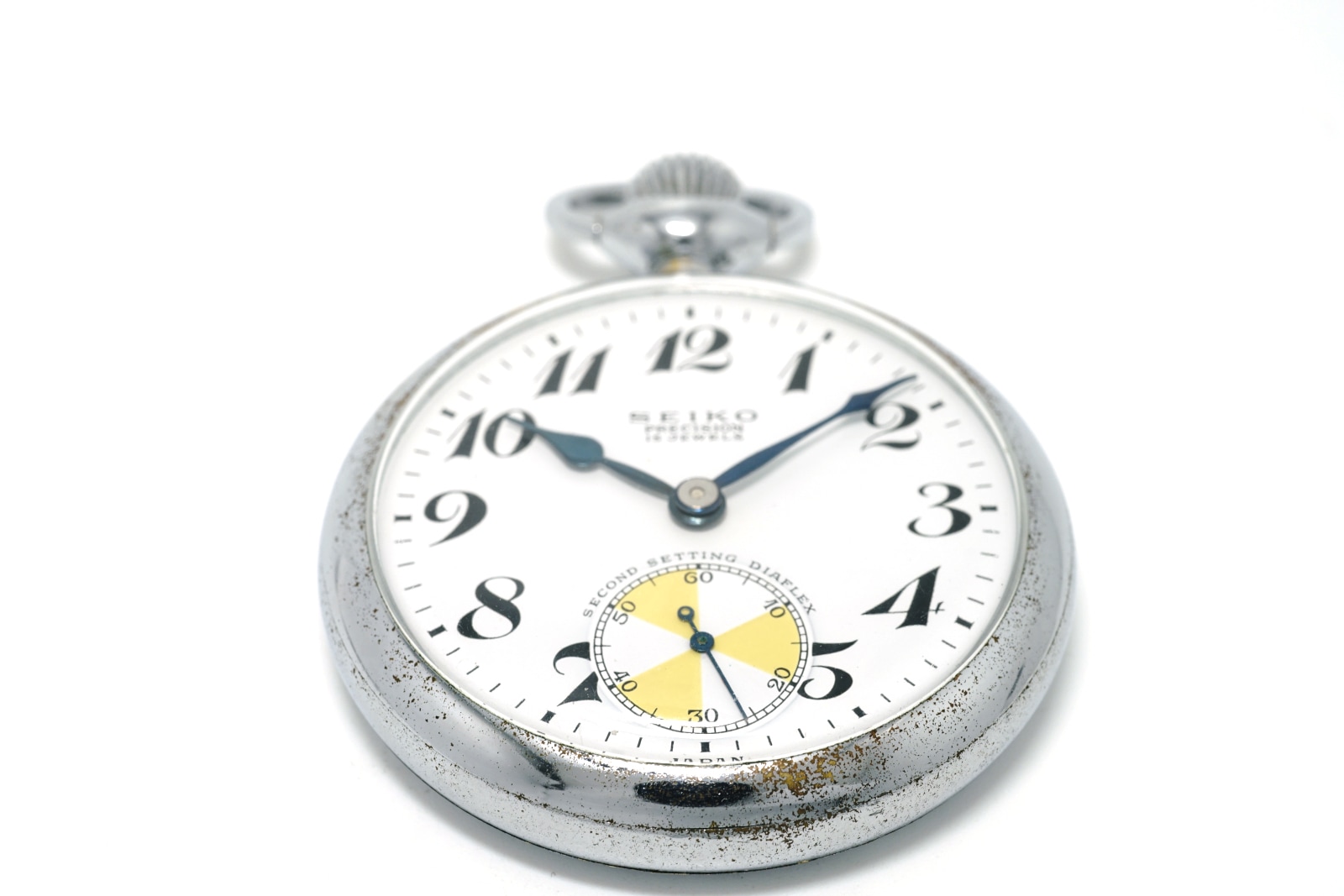 セイコー プレシジョン 懐中時計 青針 日本電信電話公社 セコンド