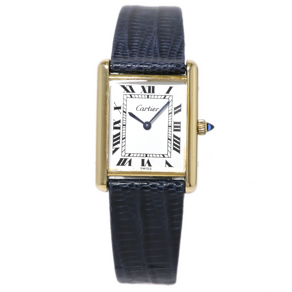 カルティエ タンク Ref.15705 金メッキ レディース Cal.78X ETA2512 手