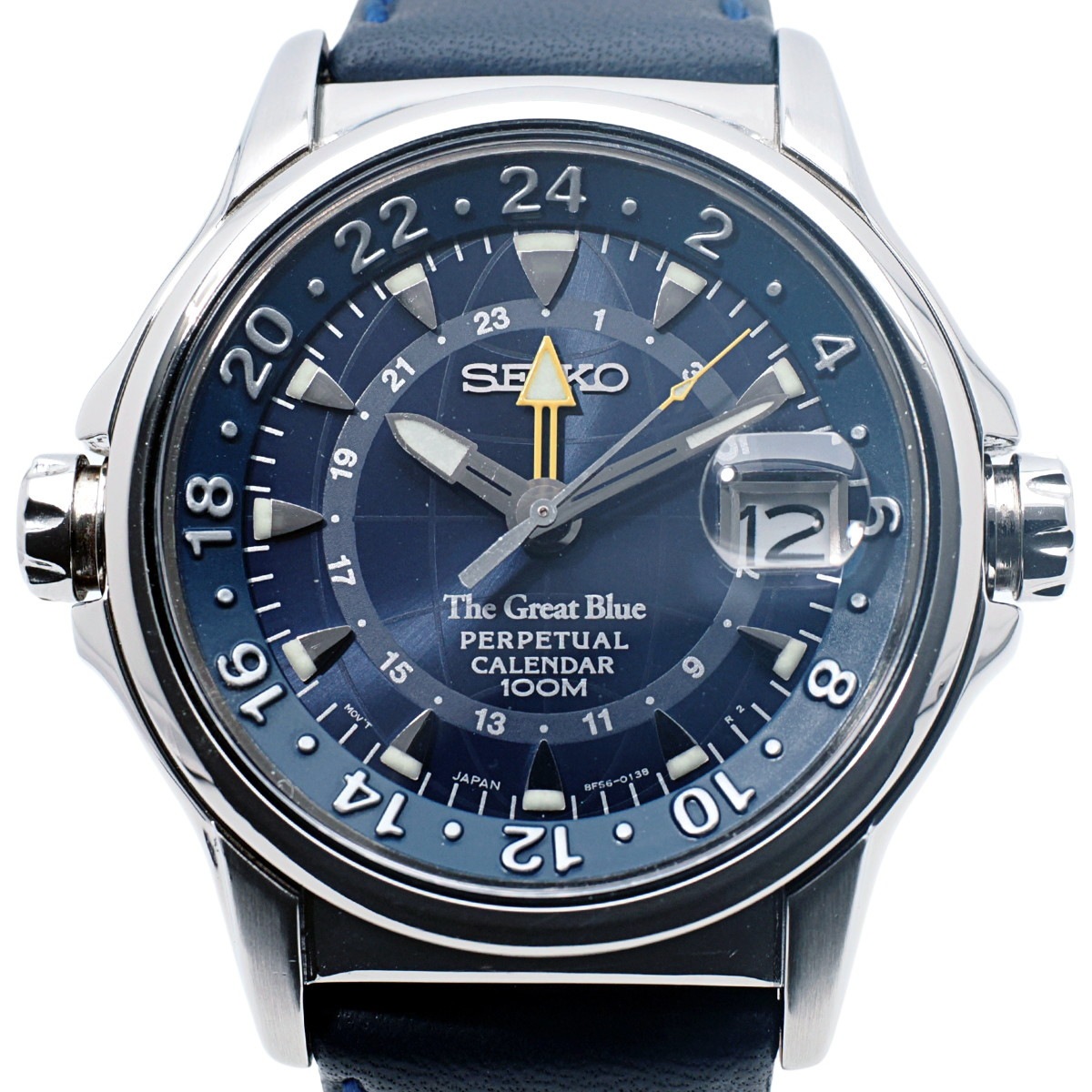 セイコー The Great Blue パーペチュアルカレンダー GMT 8F56-0130