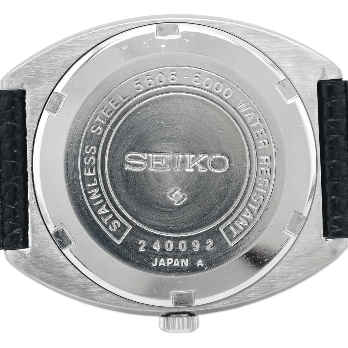 セイコー ロードマチック 5606-6000 スクリューバック 紺色文字盤 自動