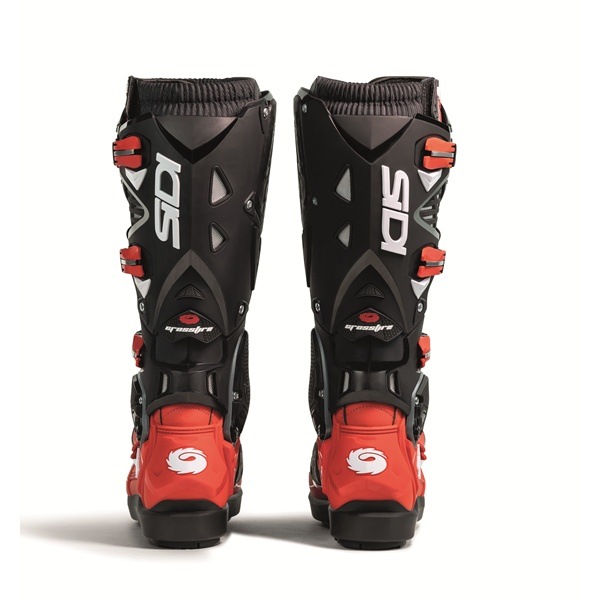 レッド/レッド/ブラック SIDI CROSSFIRE 3 SRS ブーツ 交換式SRSソール