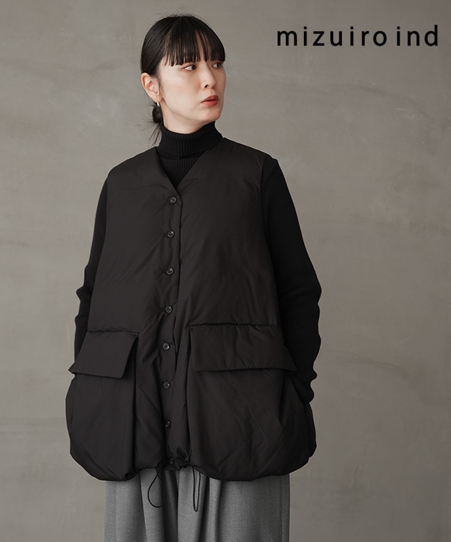 SALE 30%OFF】[3-270066]mizuiro ind(ミズイロインド)ダウンベスト
