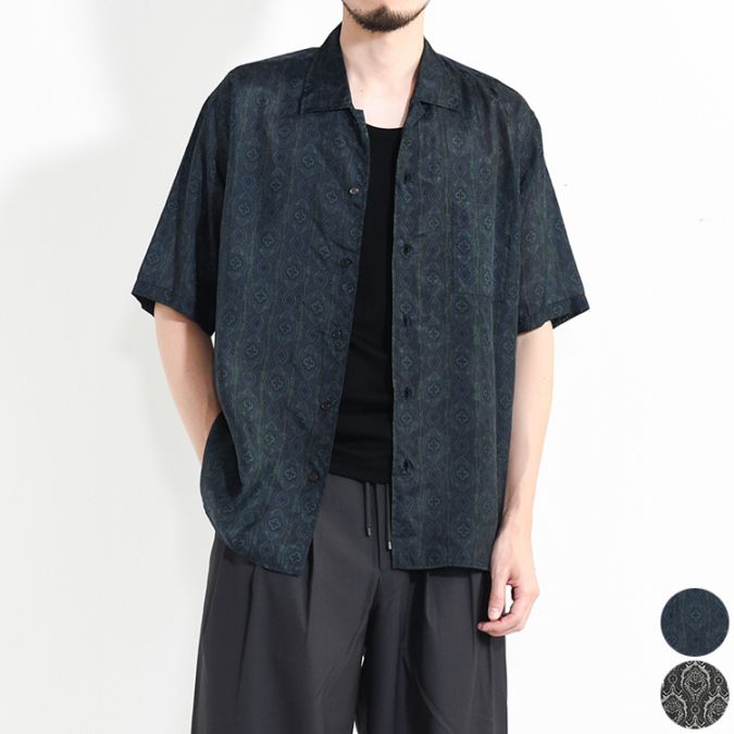 30% OFF】[m25a22sh02b]marka(マーカ) HABUTAE SILK SILK OPEN COLLAR