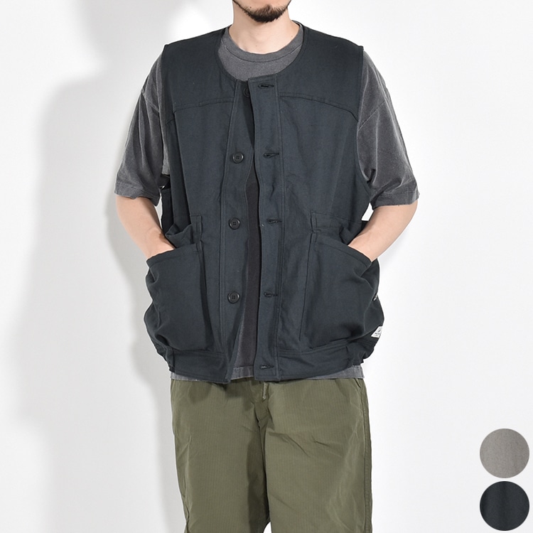SF-242101]SASSAFRAS(ササフラス)Overgrown Hiker Vest / LR Cotton
