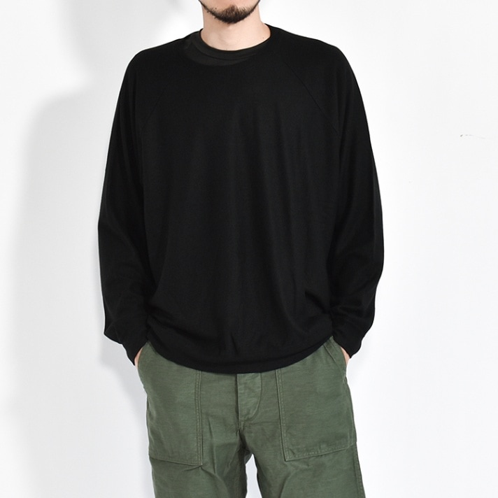 242cs01] COLINA(コリーナ)super140's Washable Wool THE WOOL SWEAT