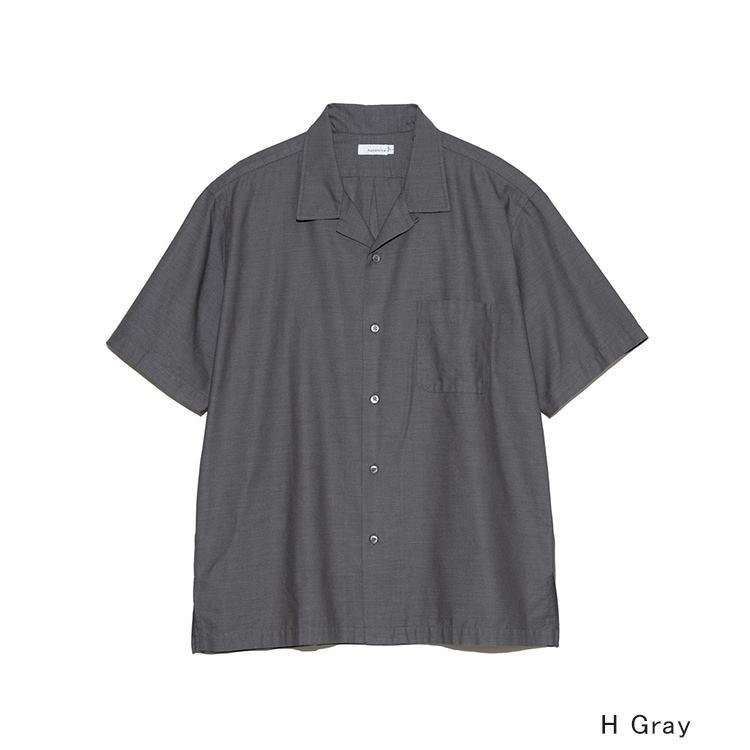 30% OFF】[S25SG119]nanamica(ナナミカ) Open Collar Panama S/S Shirt