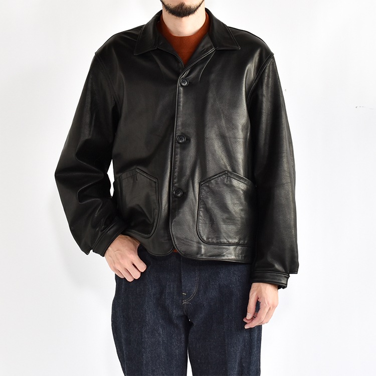 PMAS-OT02]PHIGVEL(フィグベル) Leather Field Jacket(レザー