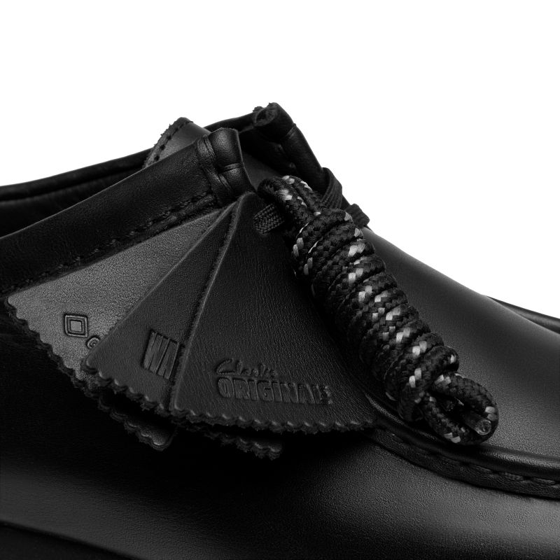 Clarks AW25 M WallabeeGTX Black/Black Leather 26183074｜アメ横老舗