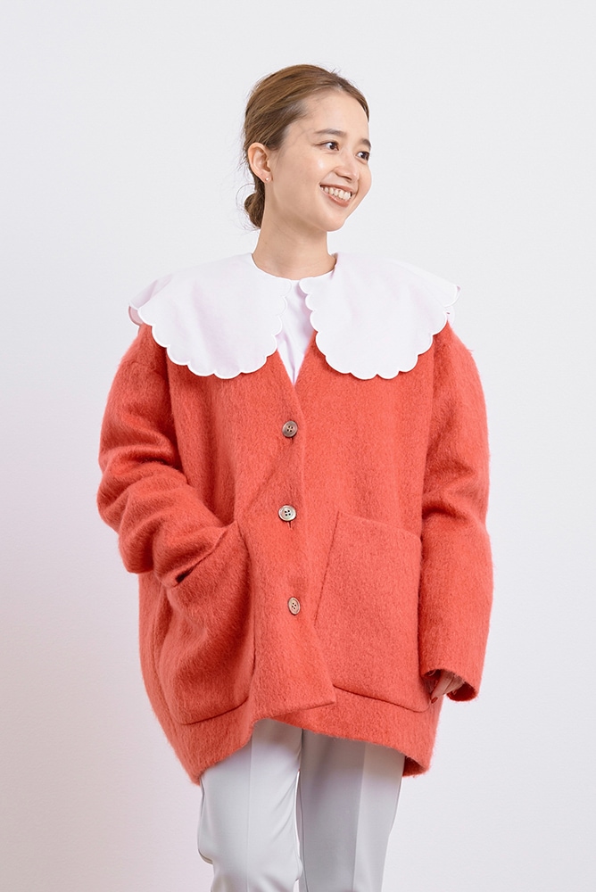 yori ウールモヘアシャギージャケット yori ウールモヘアシャギー