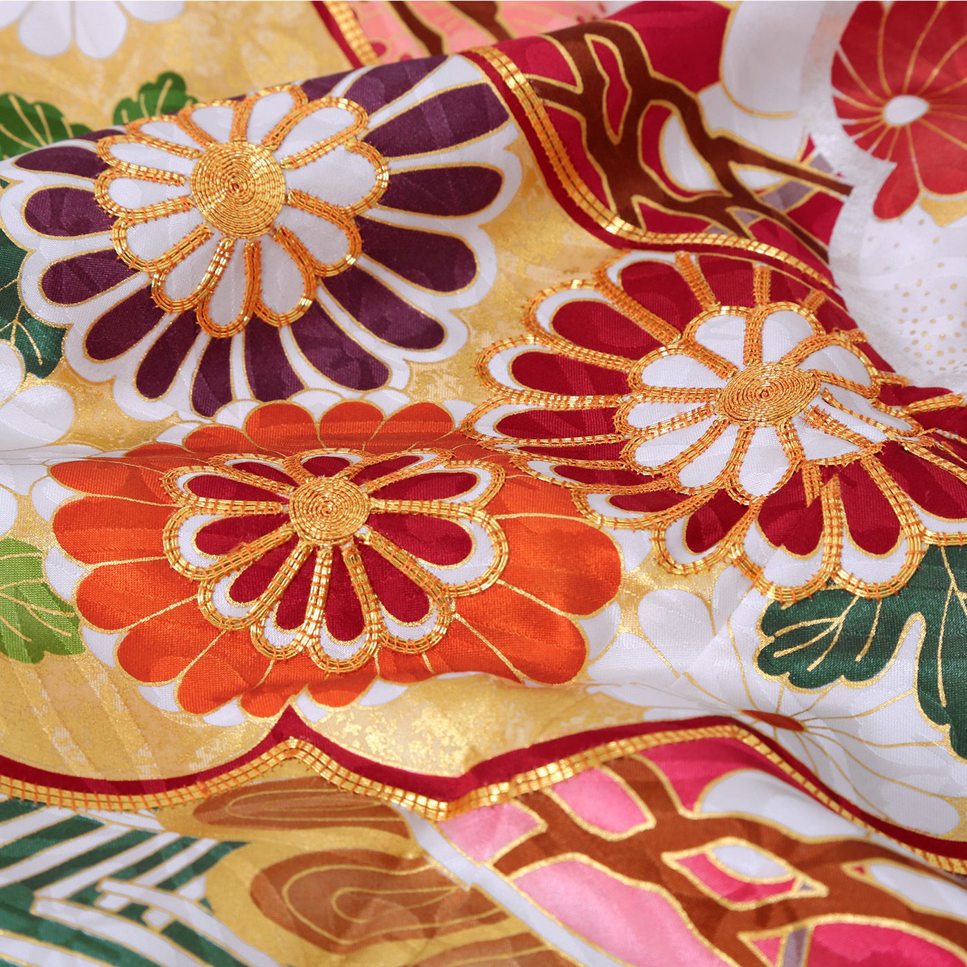 吉澤の友禅 赤 吉澤の本格型友禅 松竹梅（【振袖・袋帯・長襦袢の