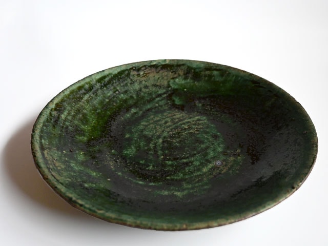 木曽志真雄 8寸皿 織部 | ブランド,木曽志真雄 | YUI LIVINGS | 神戸